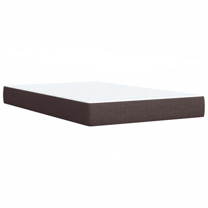 Letto ottomano con materasso Marrone Scuro 120 x 190 cm Tessuto | homemem39