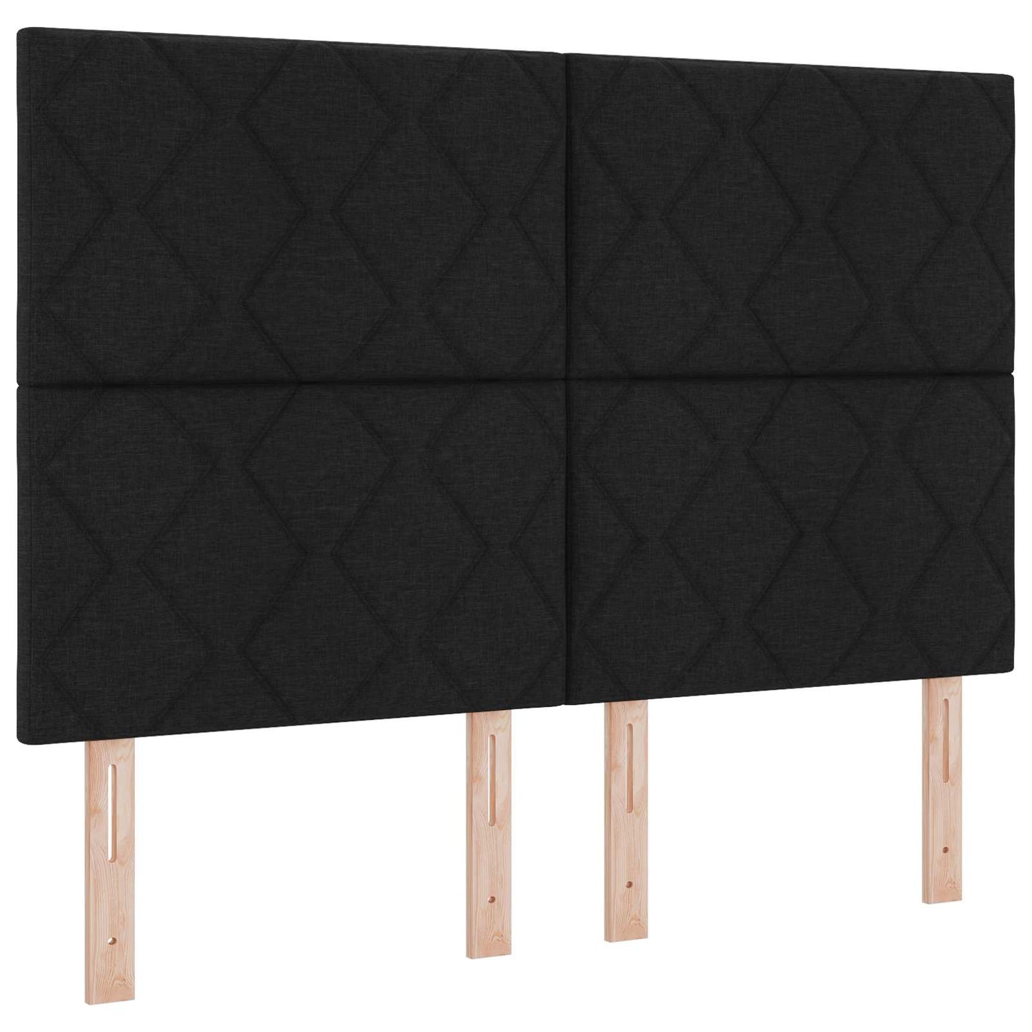 Letto ottomano con materasso Nero 140 x 190 cm Tessuto | homemem39