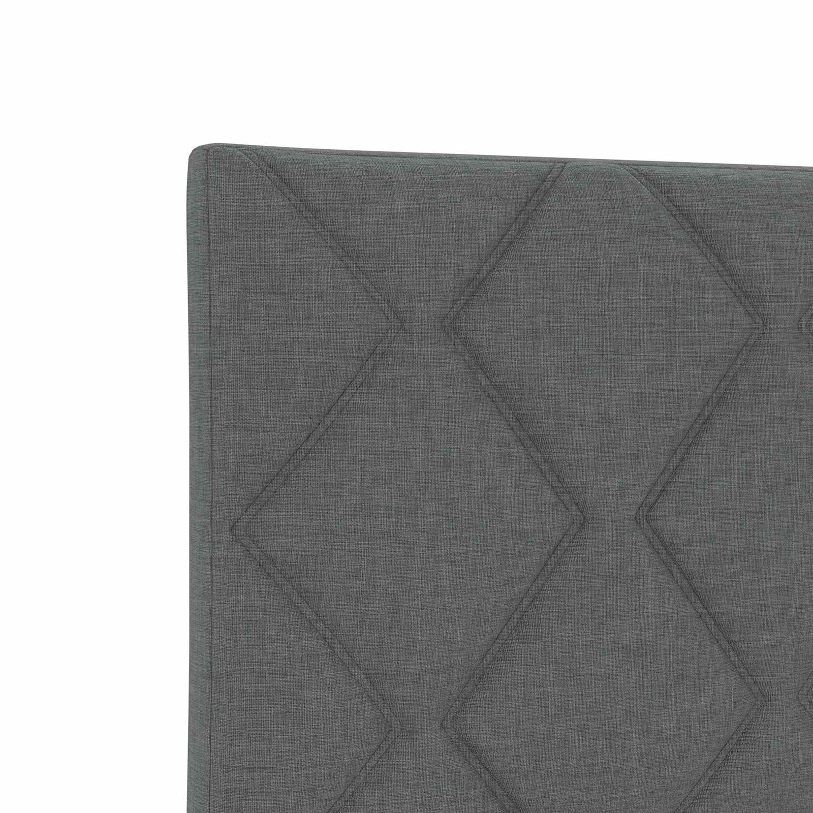 Letto ottomano con materasso Grigio Scuro 140 x 200 cm Tessuto | homemem39