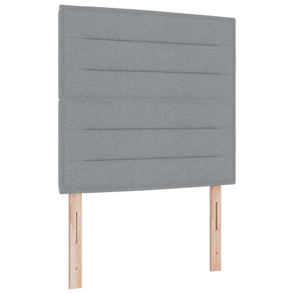 Letto Ottomano con Materasso e LED Grigio Chiaro 120 x 200 cm