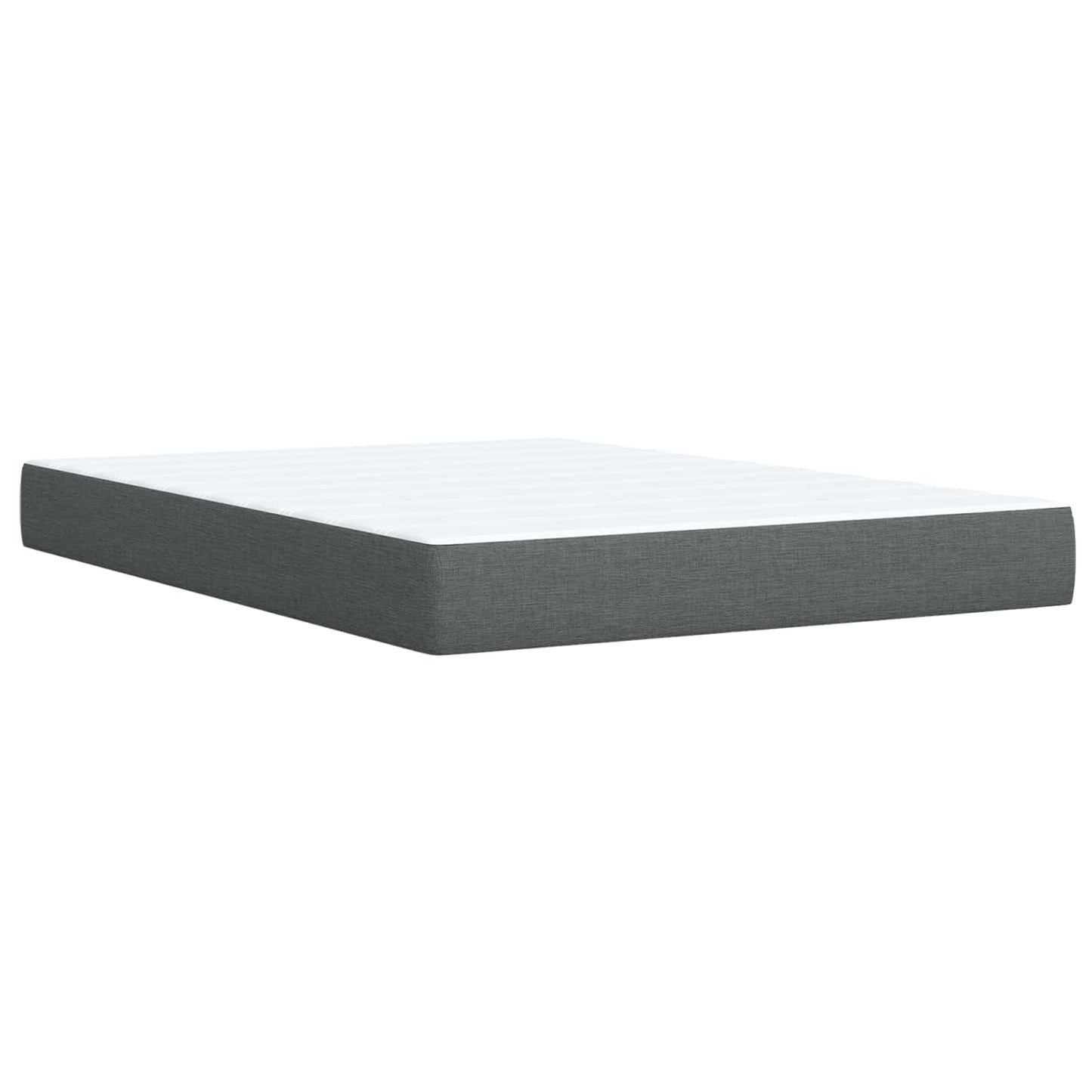 Letto Ottomano con Materasso e LED Grigio Scuro 140 x 190 cm