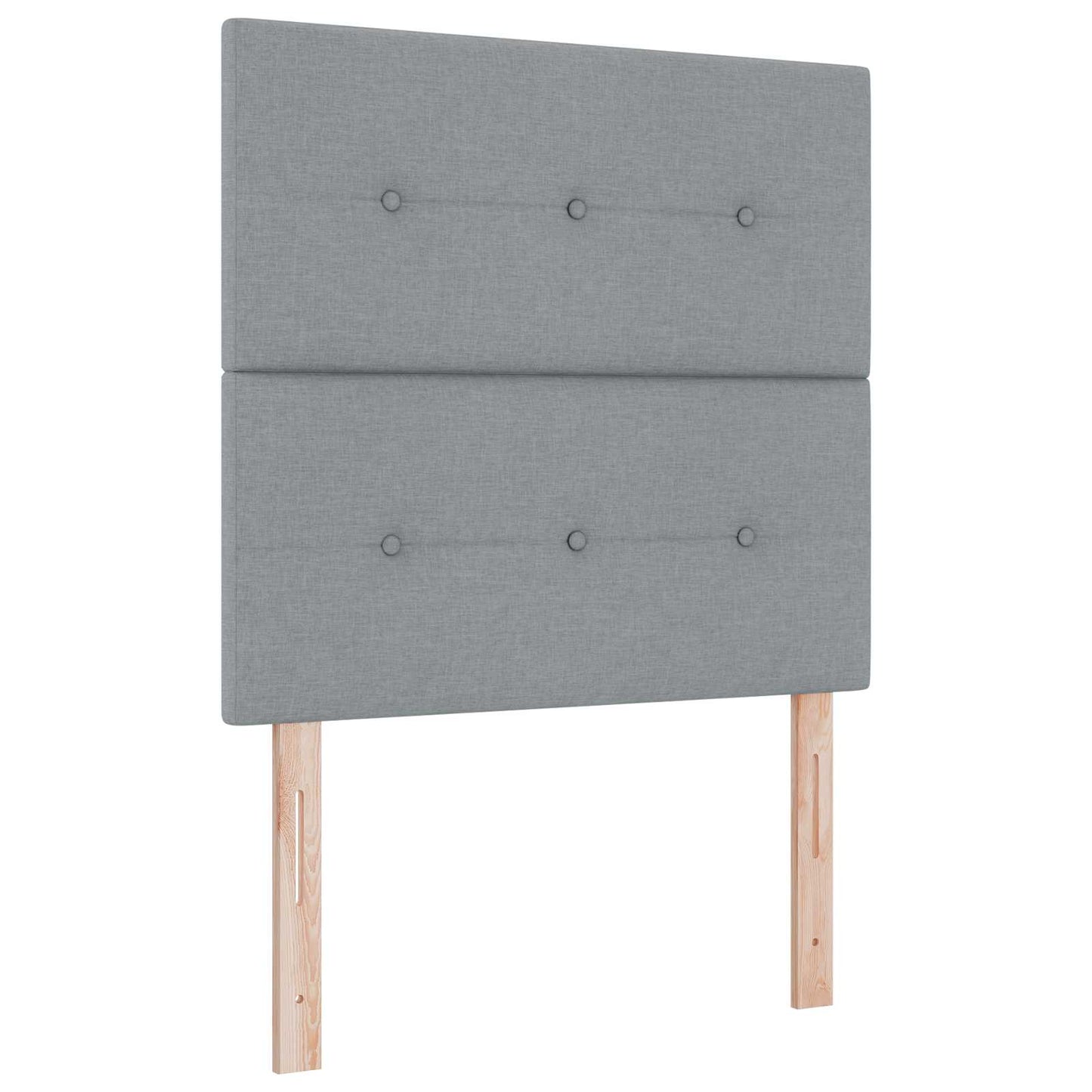 Letto Ottomano con Materasso e LED Grigio Chiaro 90 x 190 cm | homemem39