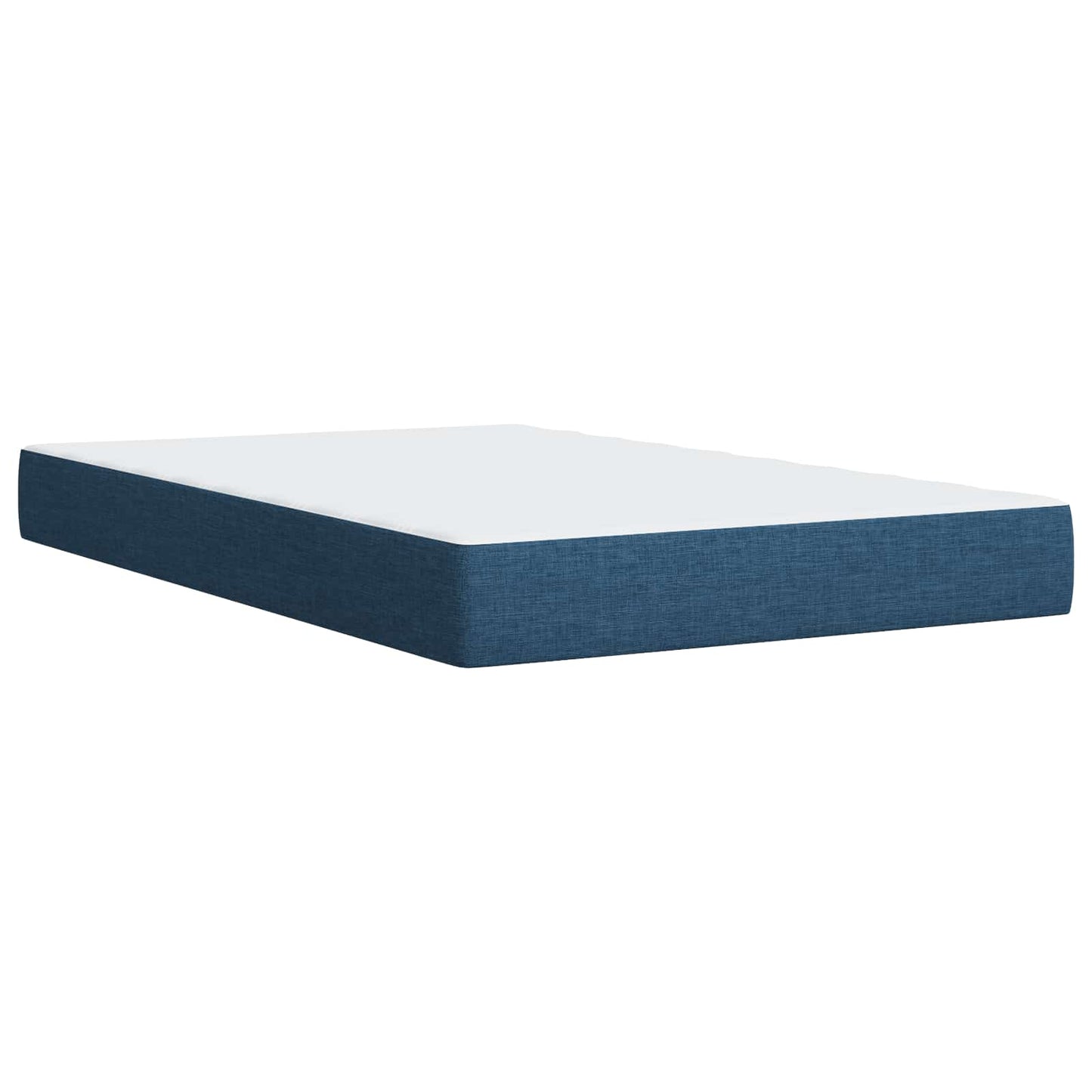 Letto Ottomano con Materasso e LED Blu 120 x 200 cm Tessuto
