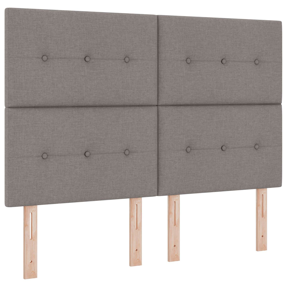 Letto Ottomano con Materasso e LED Tortora 140 x 190 cm Tessuto | homemem39