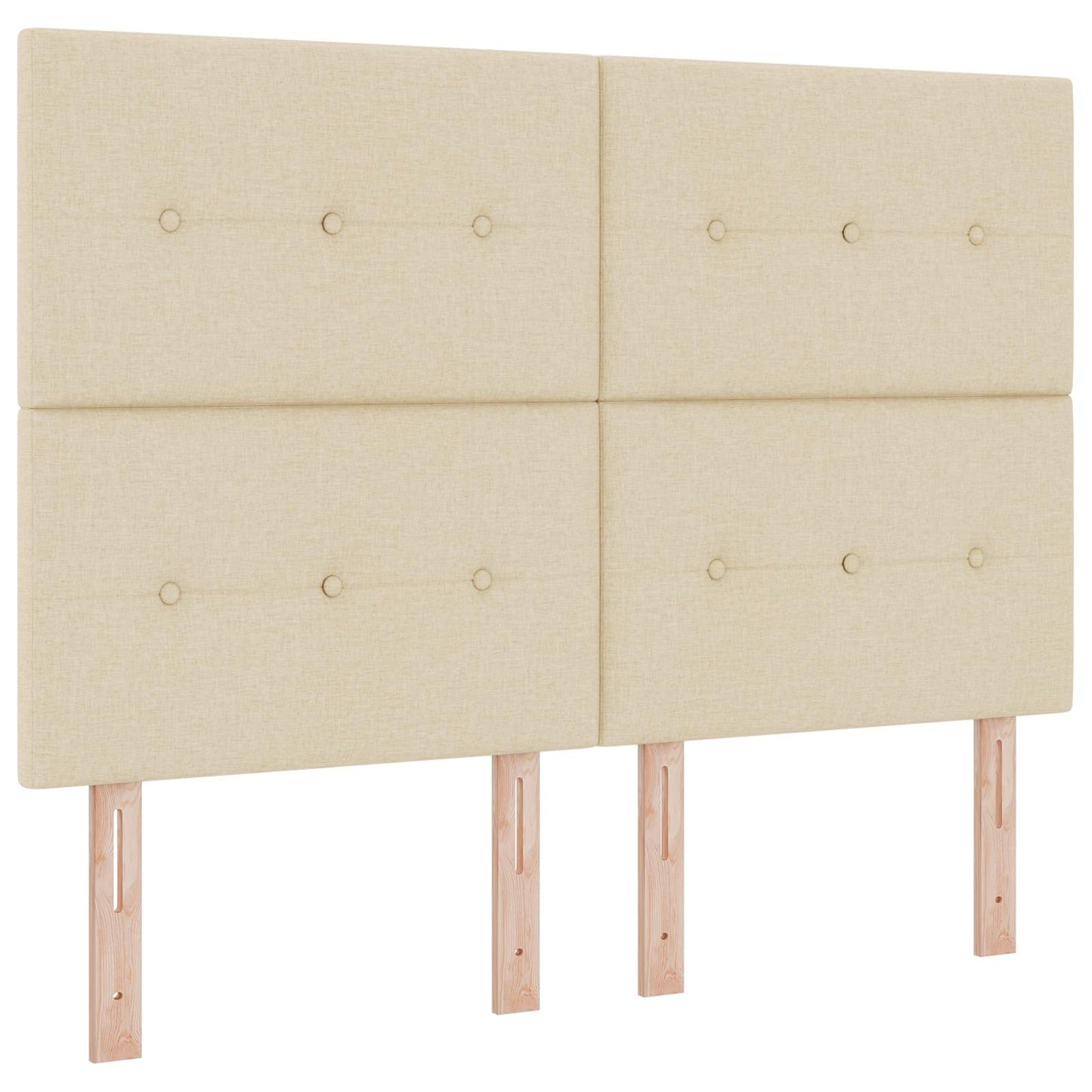 Letto Ottomano con Materasso e LED Crema 140 x 190 cm Tessuto