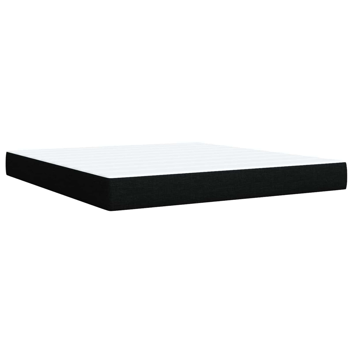 Letto Ottomano con Materasso e LED Nero 180 x 200 cm Tessuto | homemem39