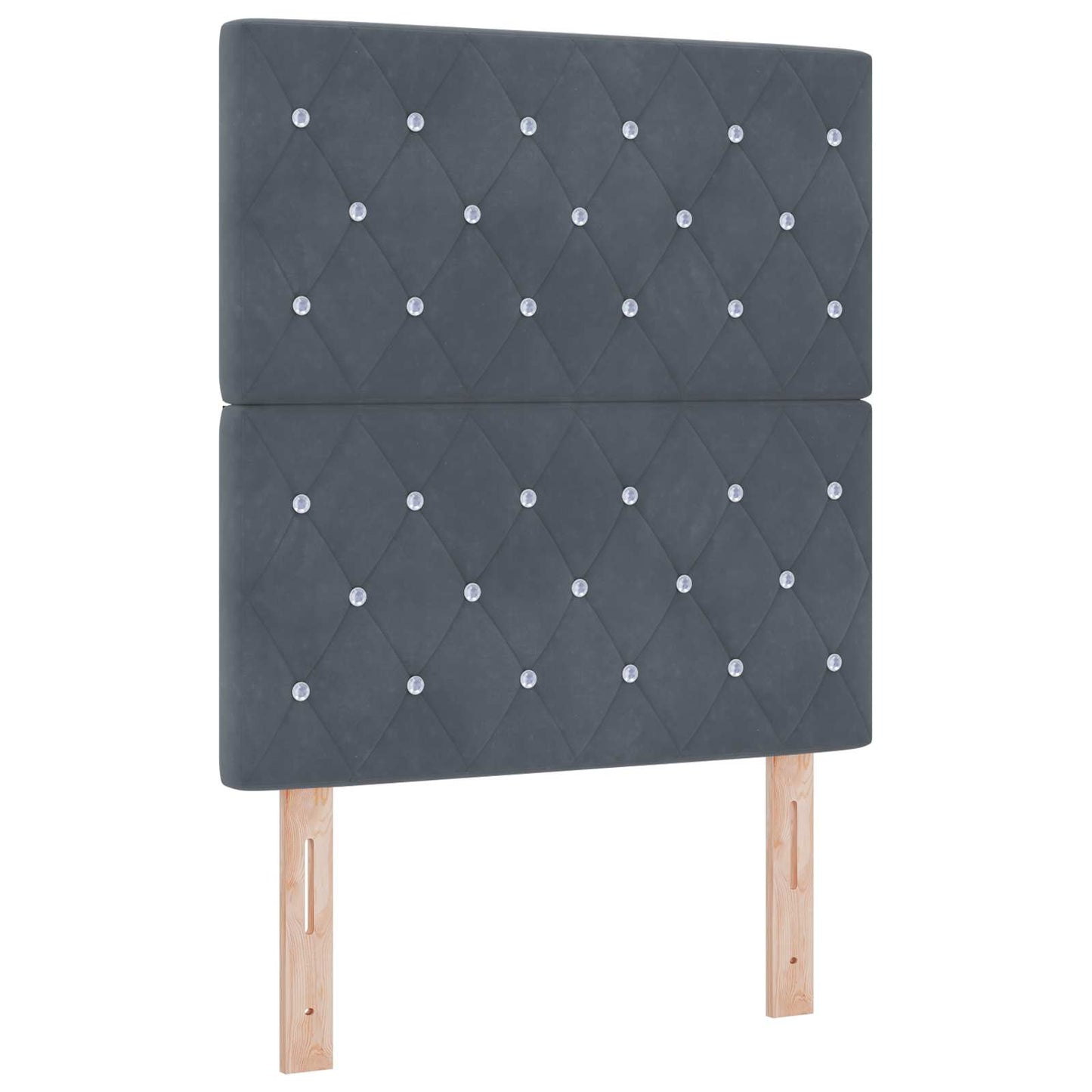 Letto Ottomano con Materasso e LED Grigio Scuro 80 x 200 cm | homemem39