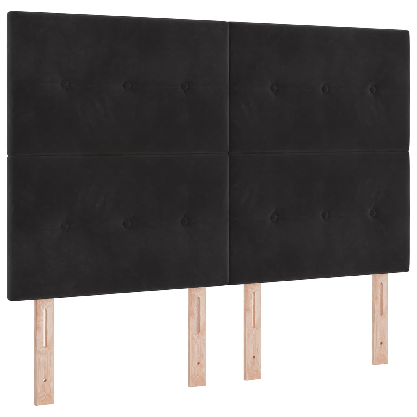 Letto Ottomano con Materasso e LED Nero 140 x 200 cm Velluto