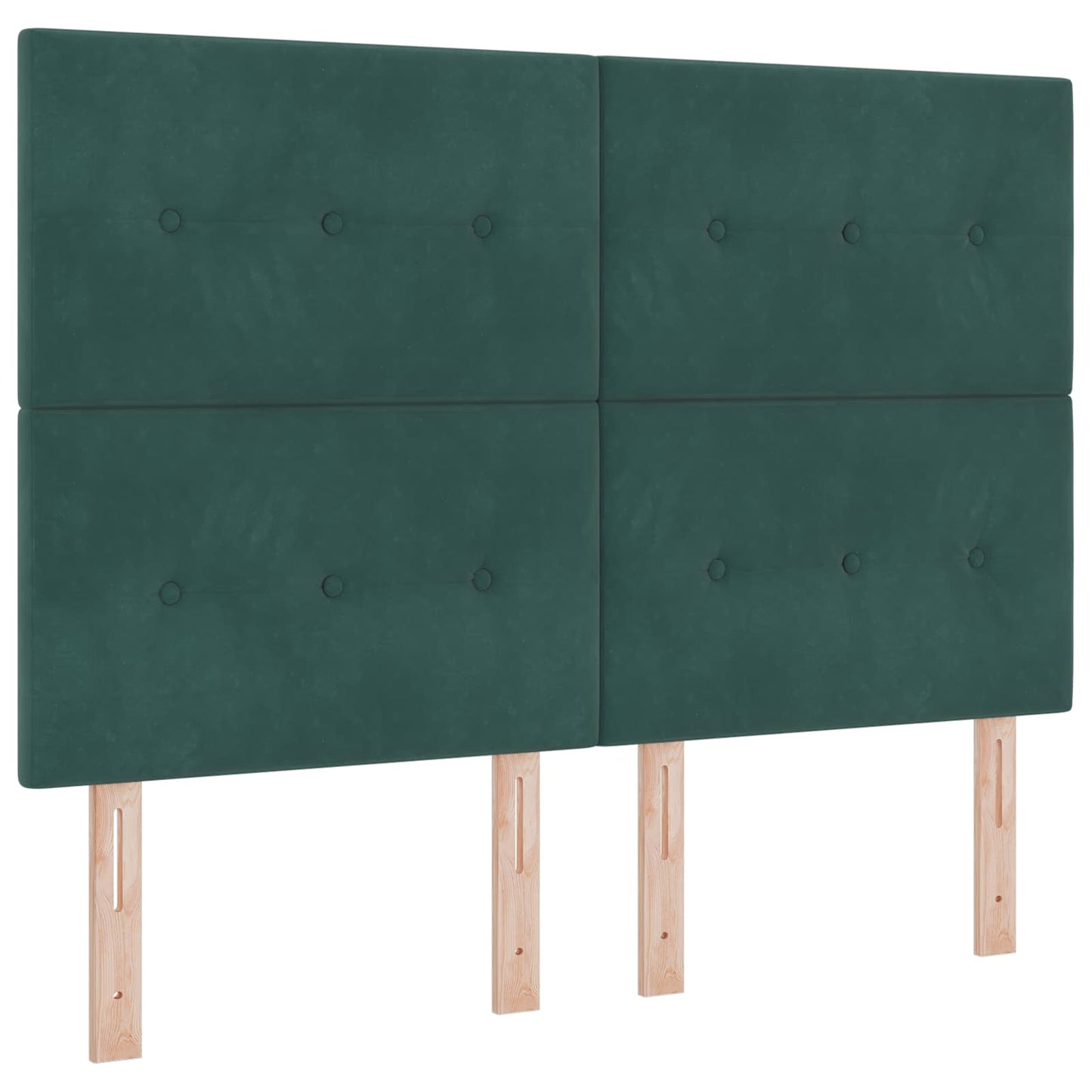 Letto Ottomano con Materasso e LED Verde Scuro 140 x 200 cm