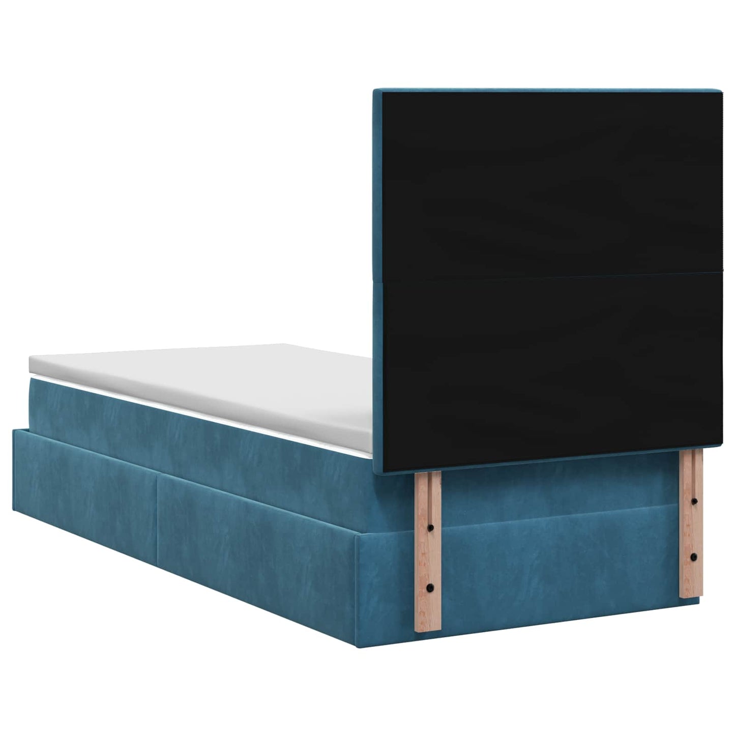 Letto Ottomano con Materasso e LED Blu scuro 80 x 200 cm | homemem39