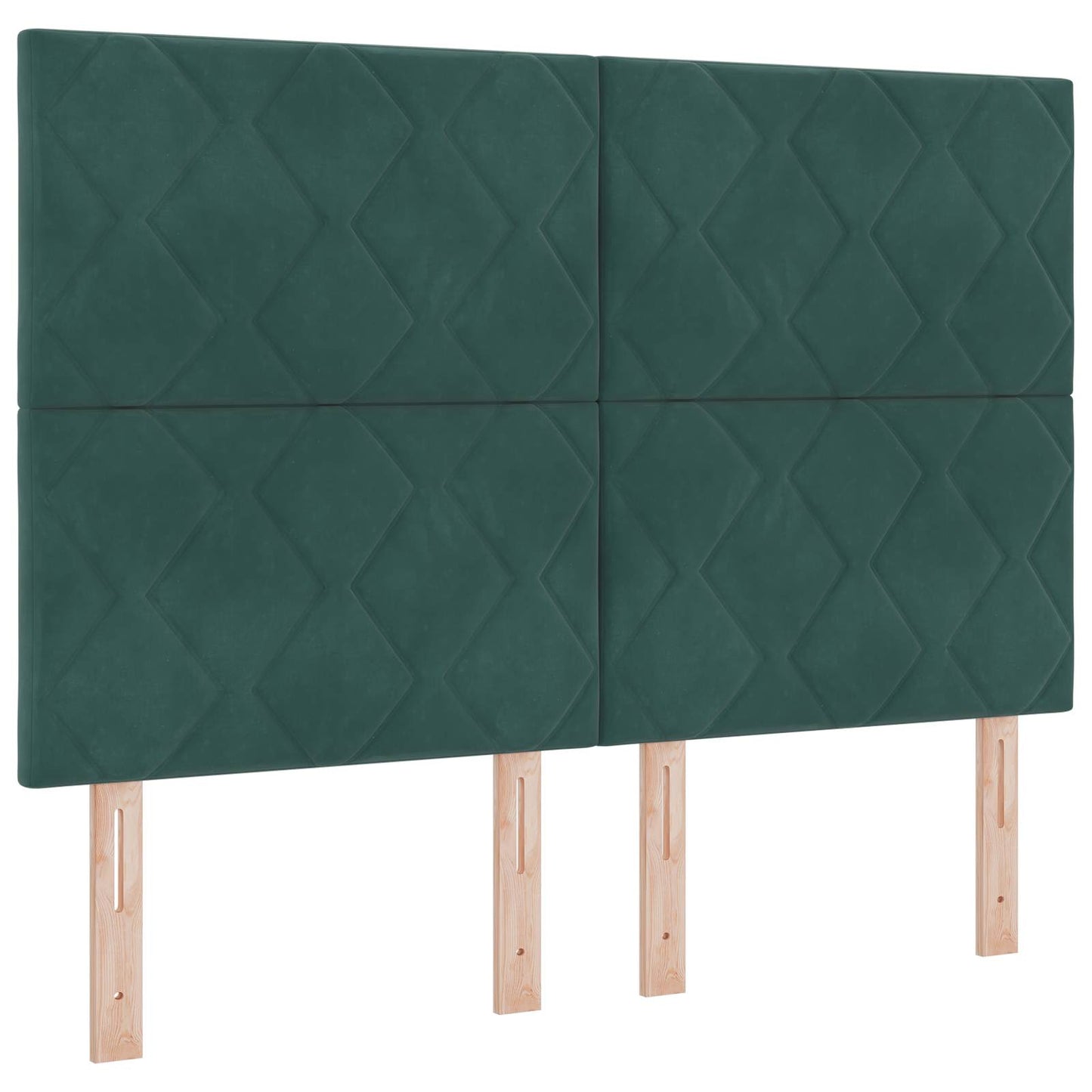 Letto Ottomano con Materasso e LED Verde Scuro 140 x 200 cm