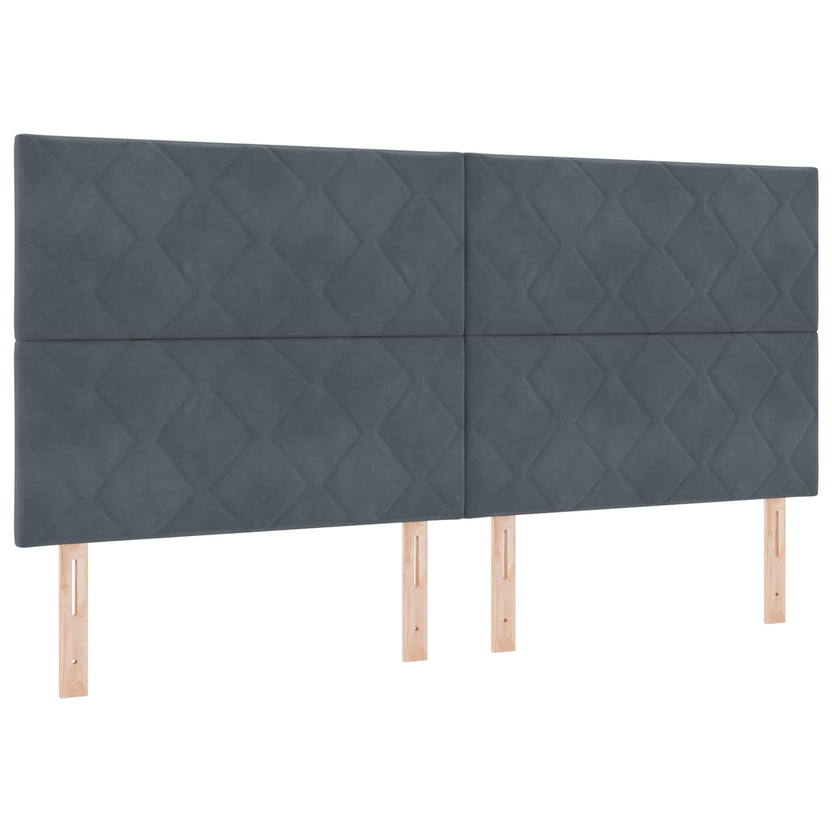 Letto Ottomano con Materasso e LED Grigio Scuro 200 x 200 cm | homemem39