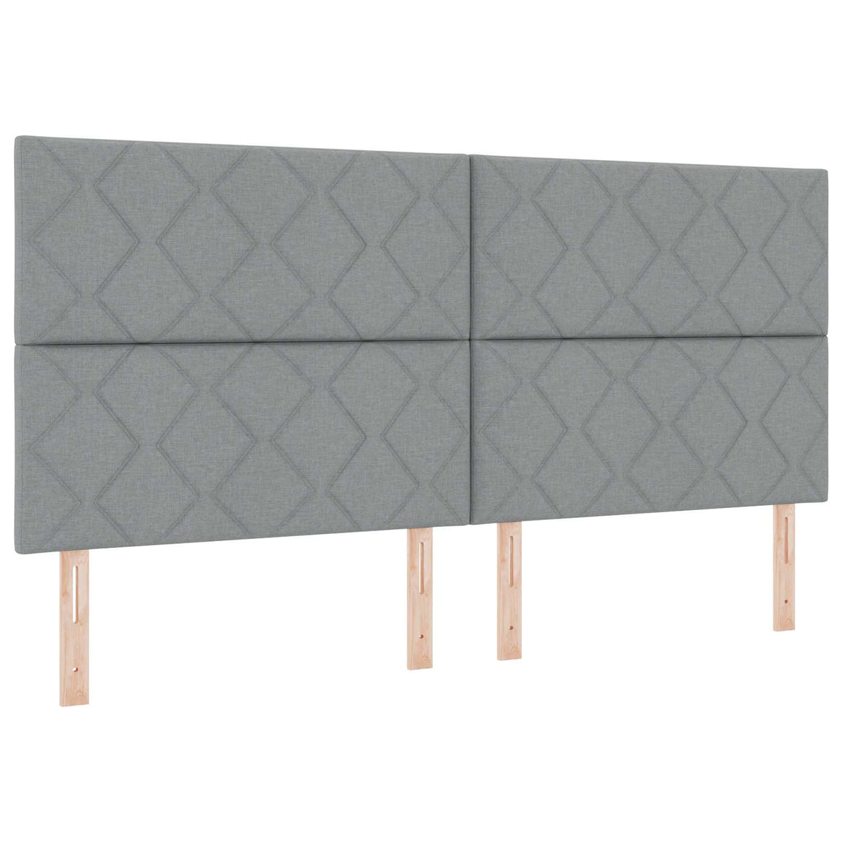 Letto Ottomano con Materasso e LED Grigio Chiaro 200 x 200 cm - homemem39