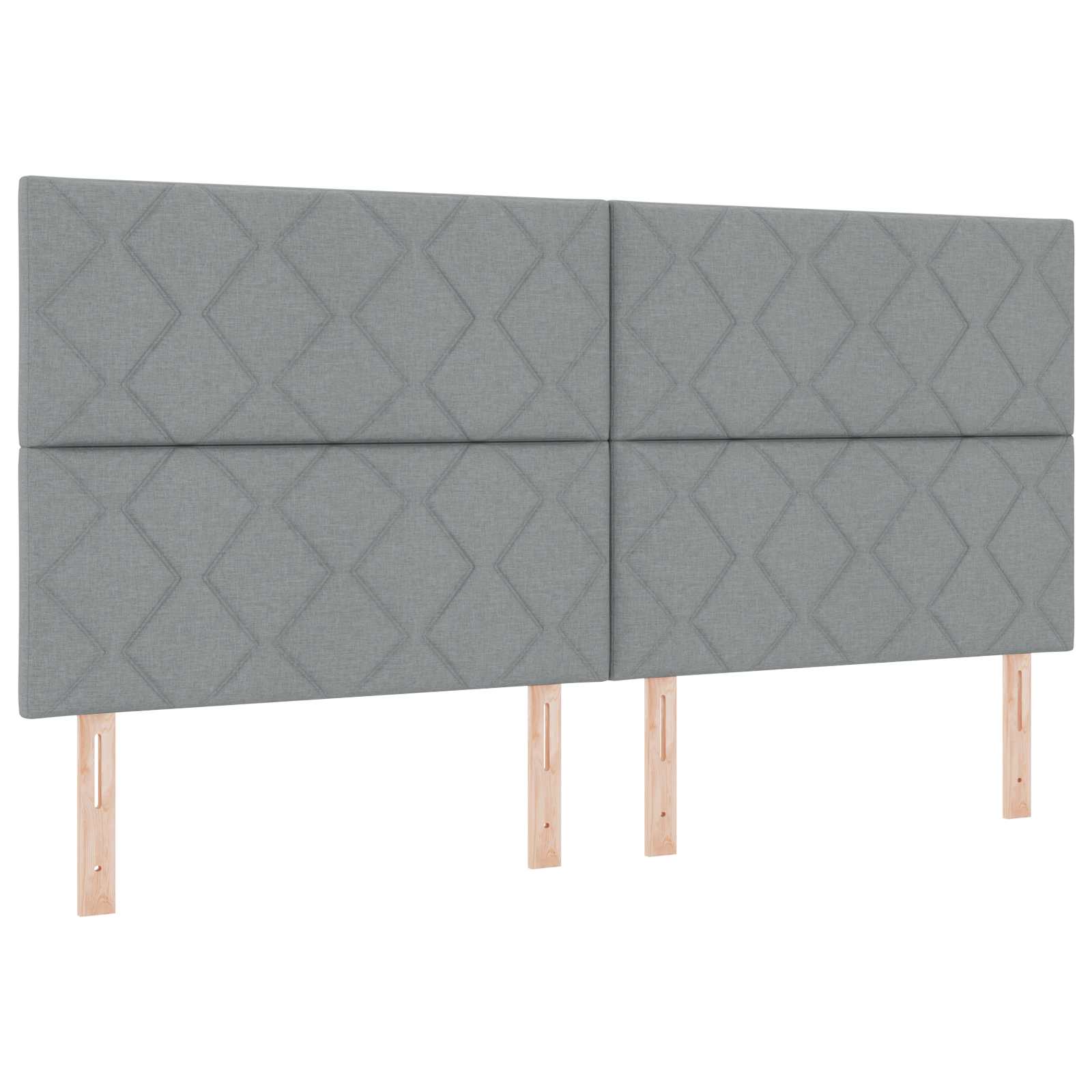 Letto Ottomano con Materasso e LED Grigio Chiaro 200 x 200 cm - homemem39