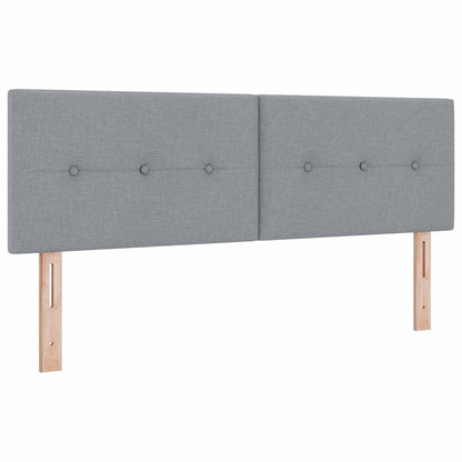 Letto con contenitore e materasso Grigio Chiaro 140 x 190 cm
