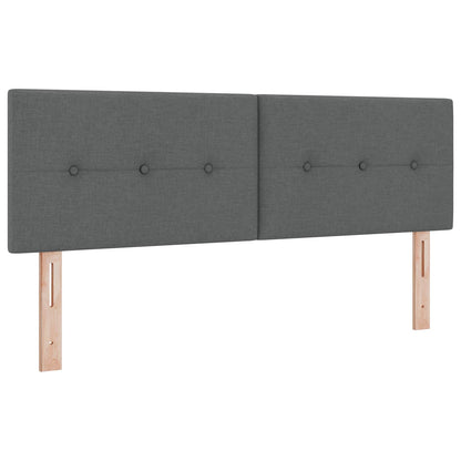 Letto con contenitore e materasso Grigio Scuro 160 x 200 cm