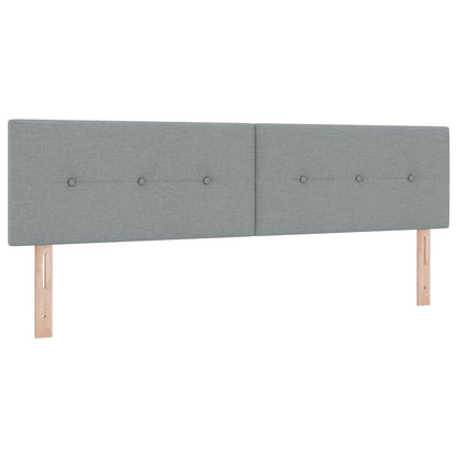 Letto con contenitore e materasso Grigio Chiaro 180 x 200 cm