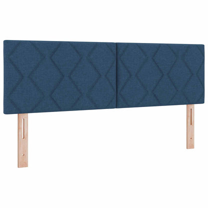 Letto con contenitore e materasso Blu 160 x 200 cm Velluto | homemem39