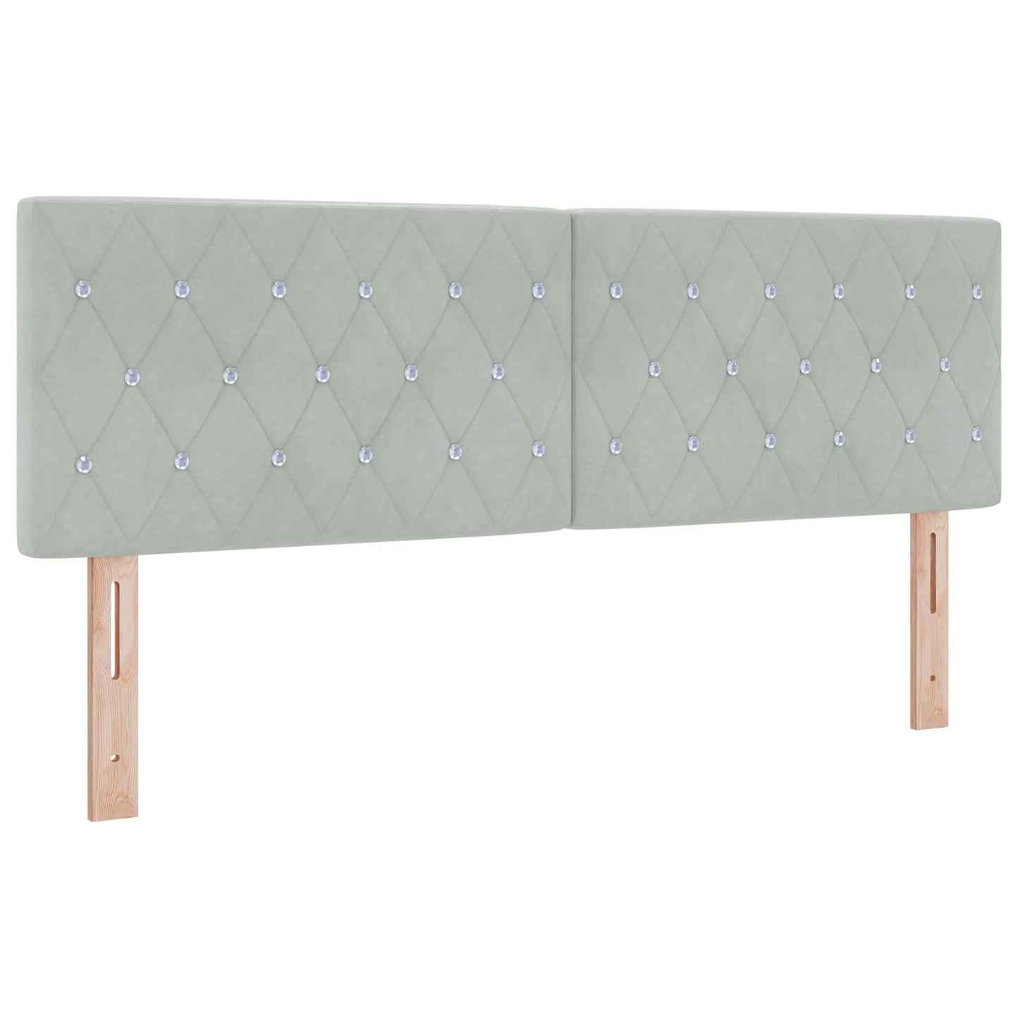 Letto con Contenitore Grigio Chiaro 140 x 200 cm Velluto