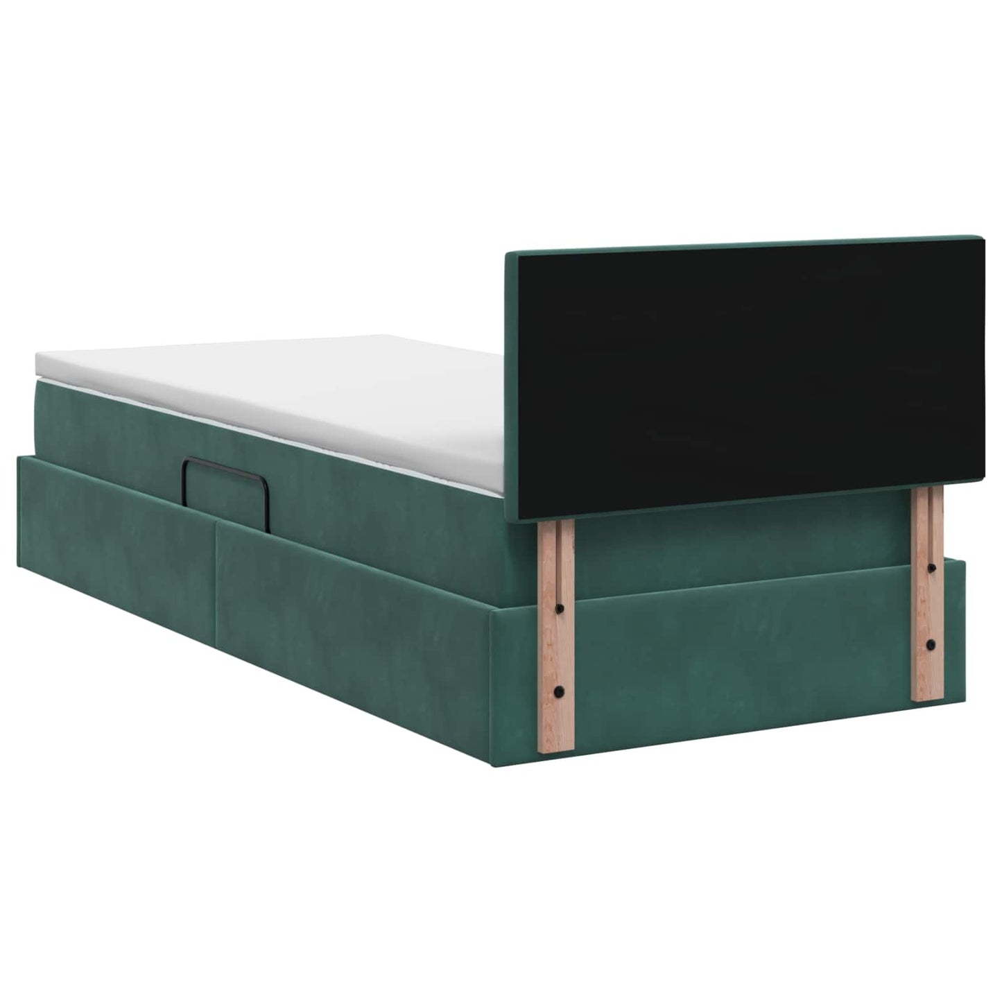 Letto con Contenitore Verde Scuro 100 x 200 cm Velluto | homemem39