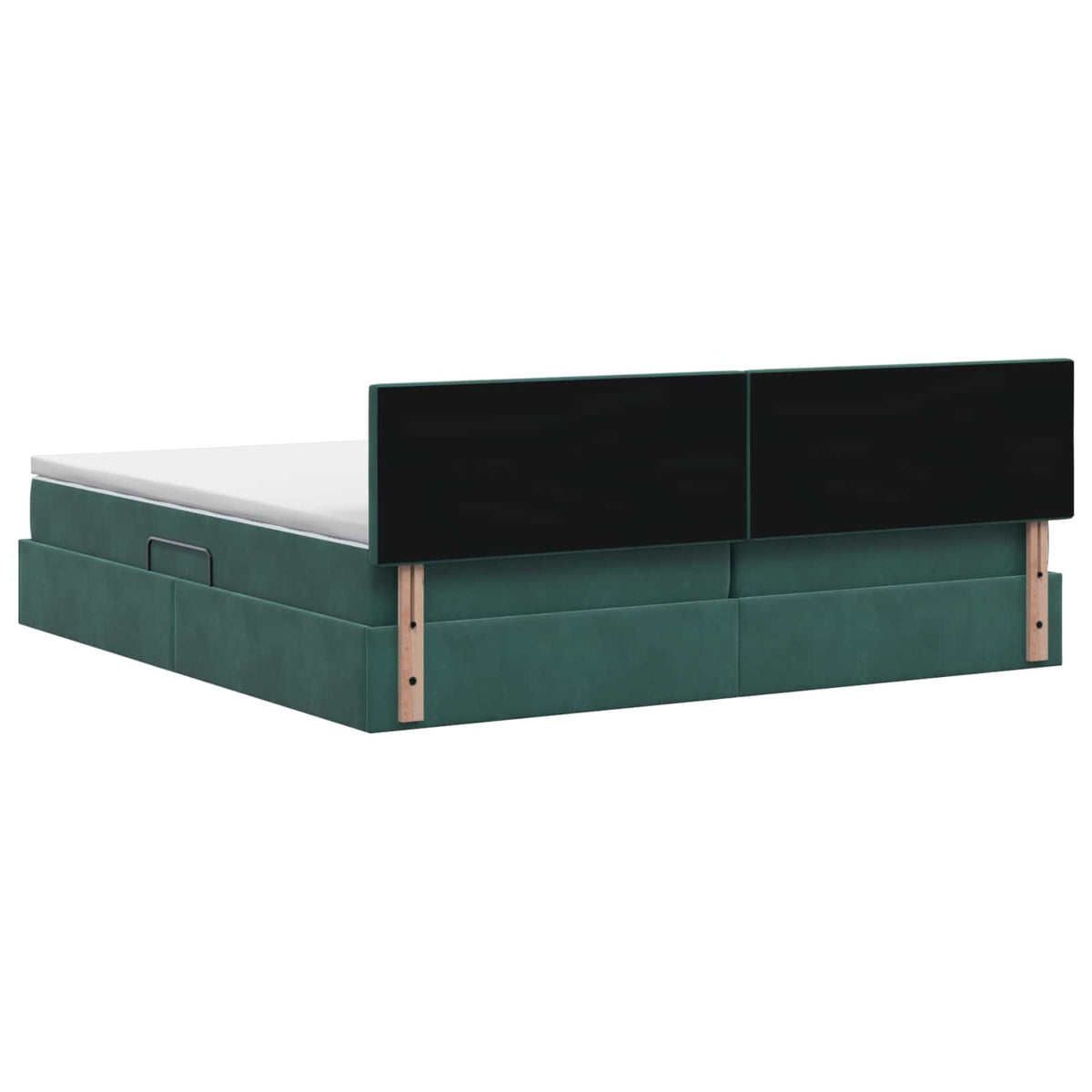 Letto con Contenitore Verde Scuro 200 x 200 cm Velluto | homemem39