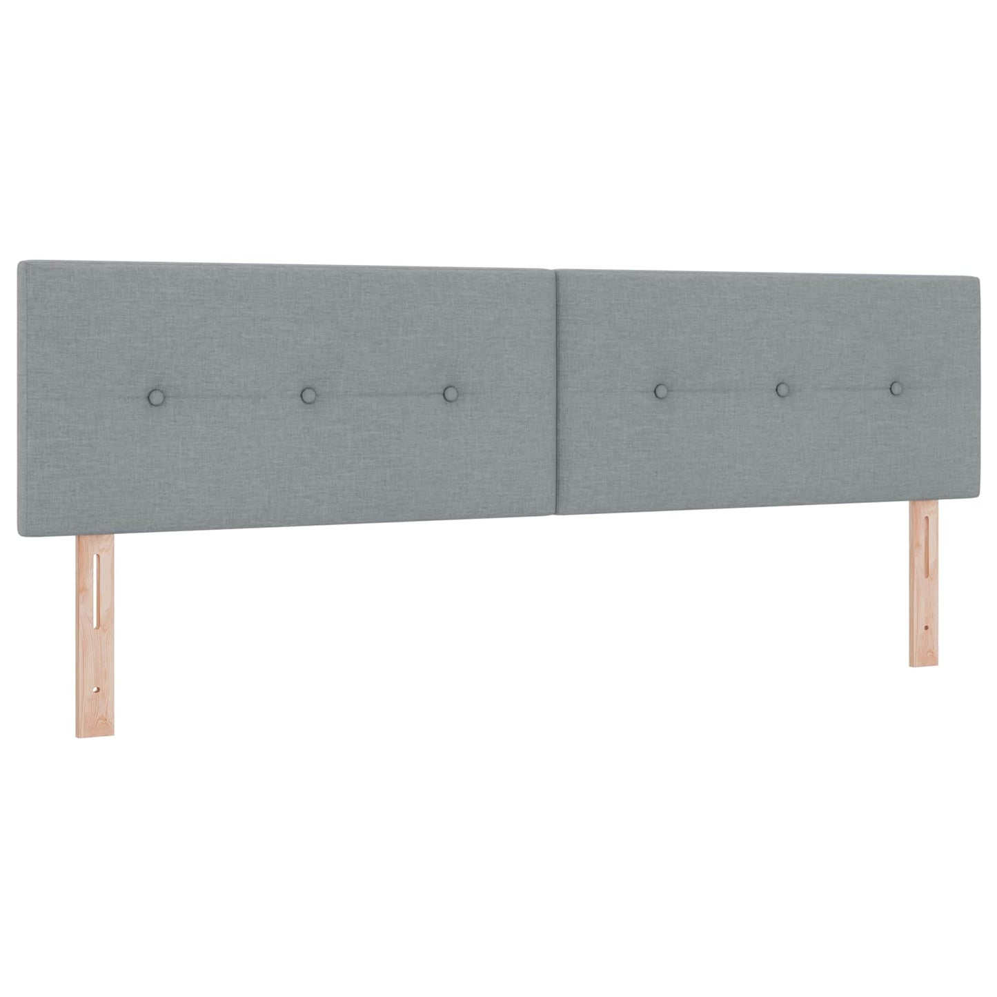 Letto con Contenitore 2 pz Grigio Chiaro Pelle Sintetica