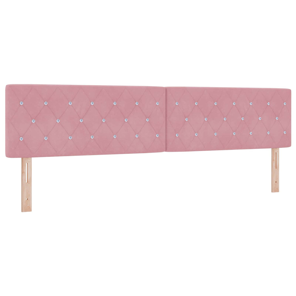 Letto con Contenitore con testiera 2 pz Rosa