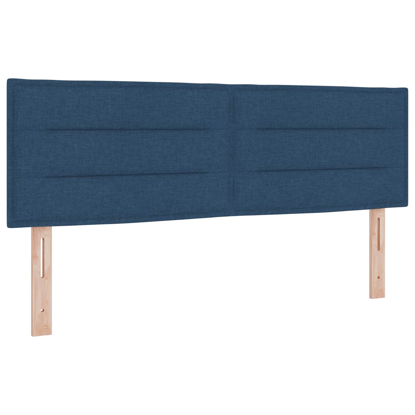 Letto con contenitore LED e materasso Blu 140 x 200 cm Tessuto