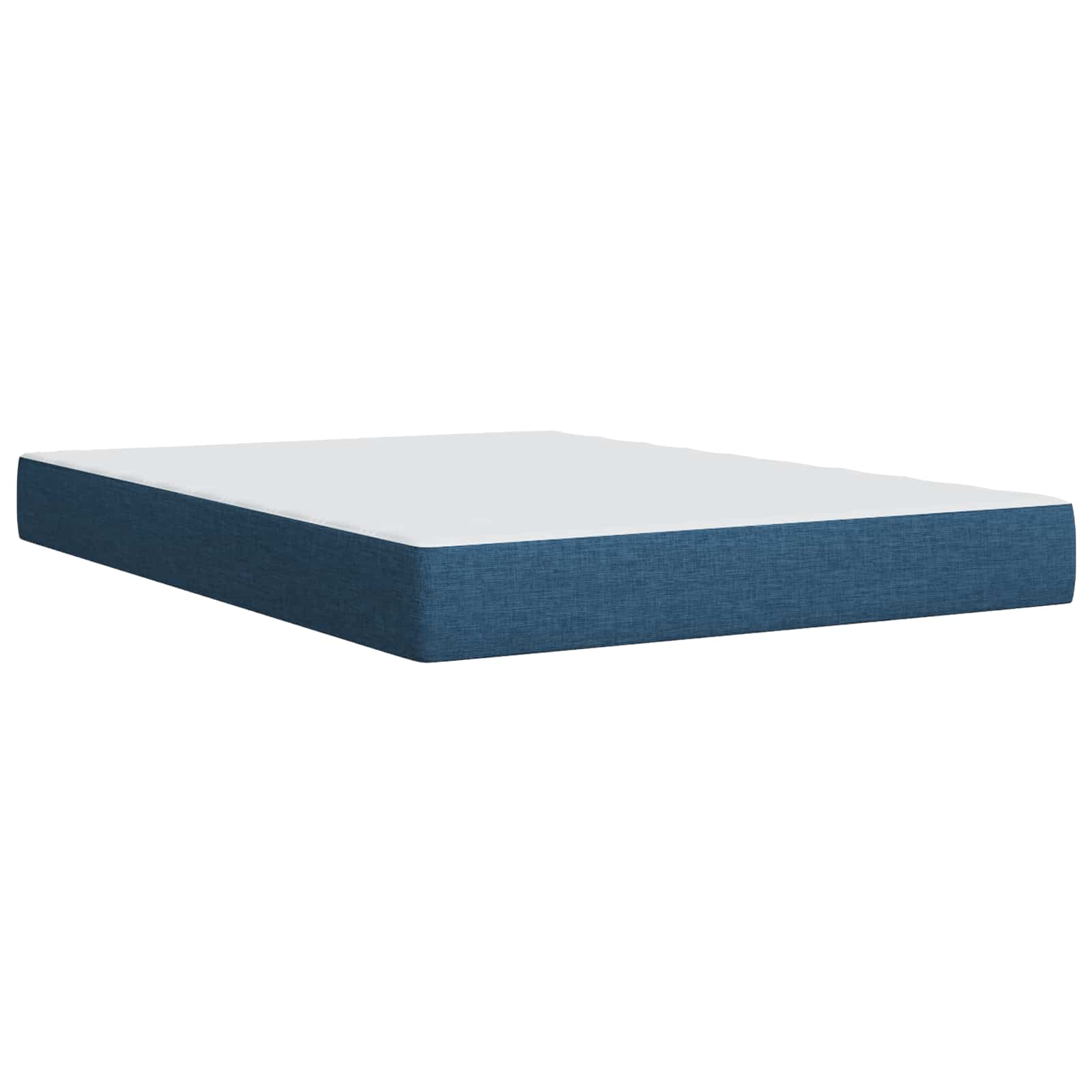 Letto con contenitore LED e materasso Blu 160 x 200 cm Tessuto | homemem39
