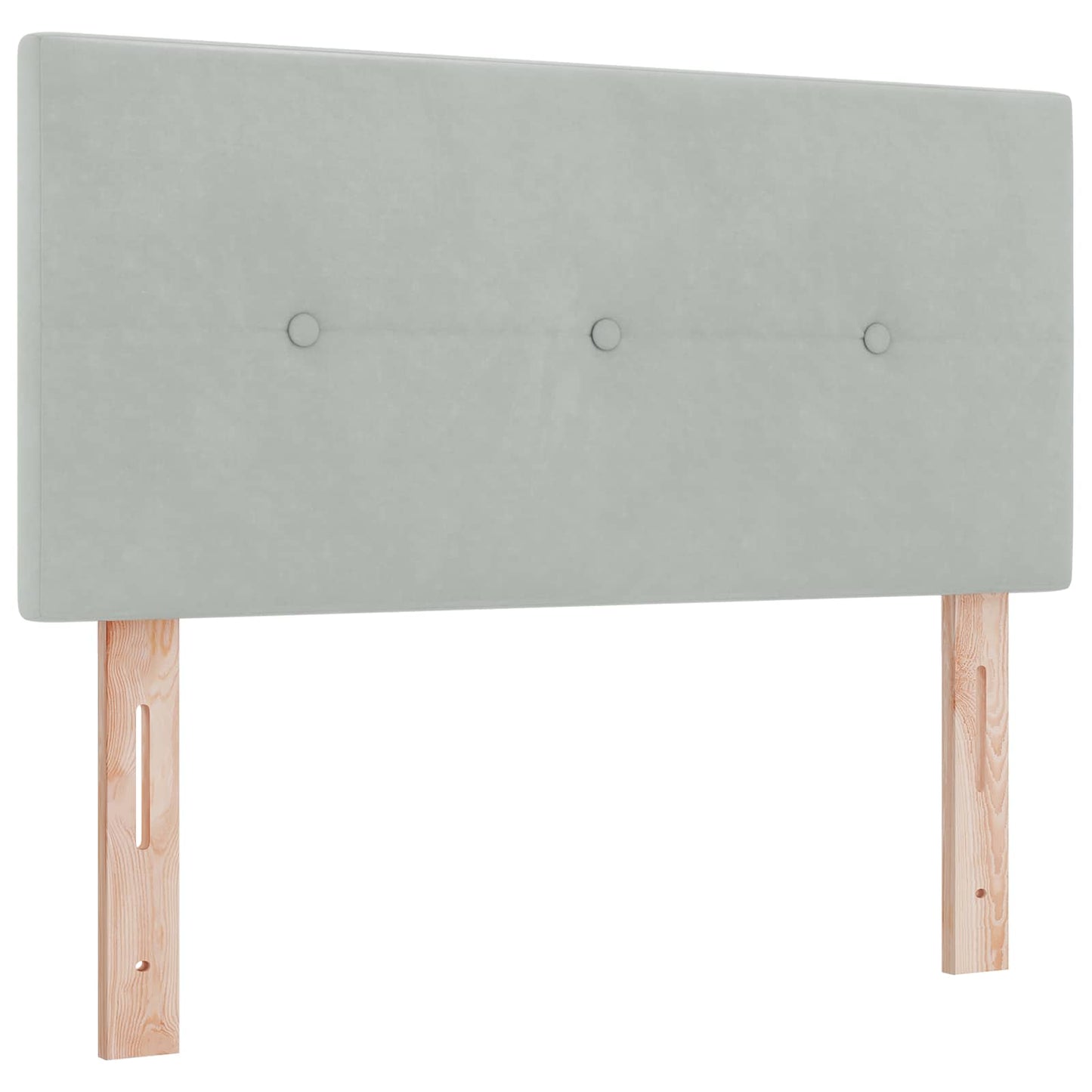 Letto con contenitore LED e materasso Grigio Chiaro