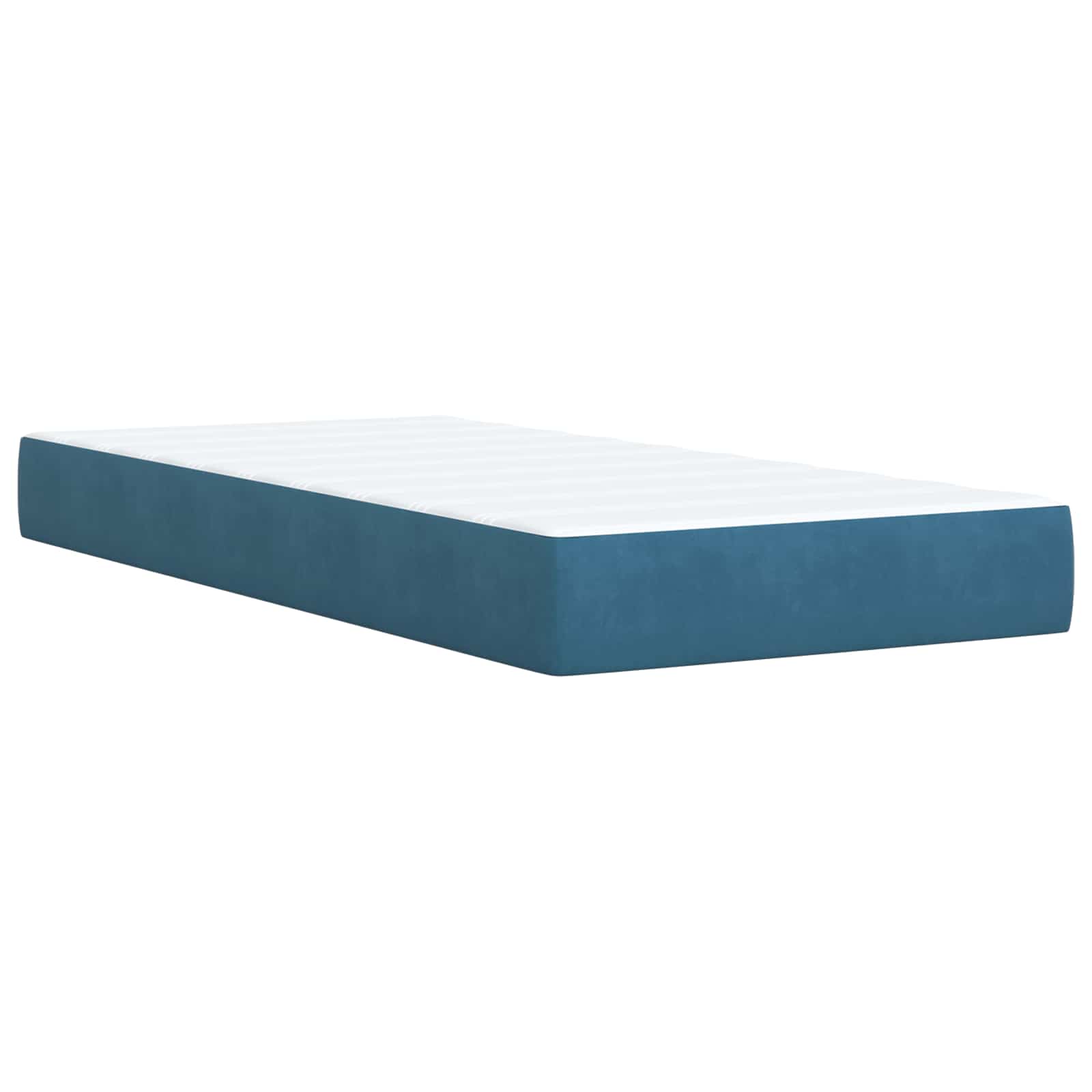 Letto con contenitore LED e materasso Blu Scuro 100 x 200 cm | homemem39