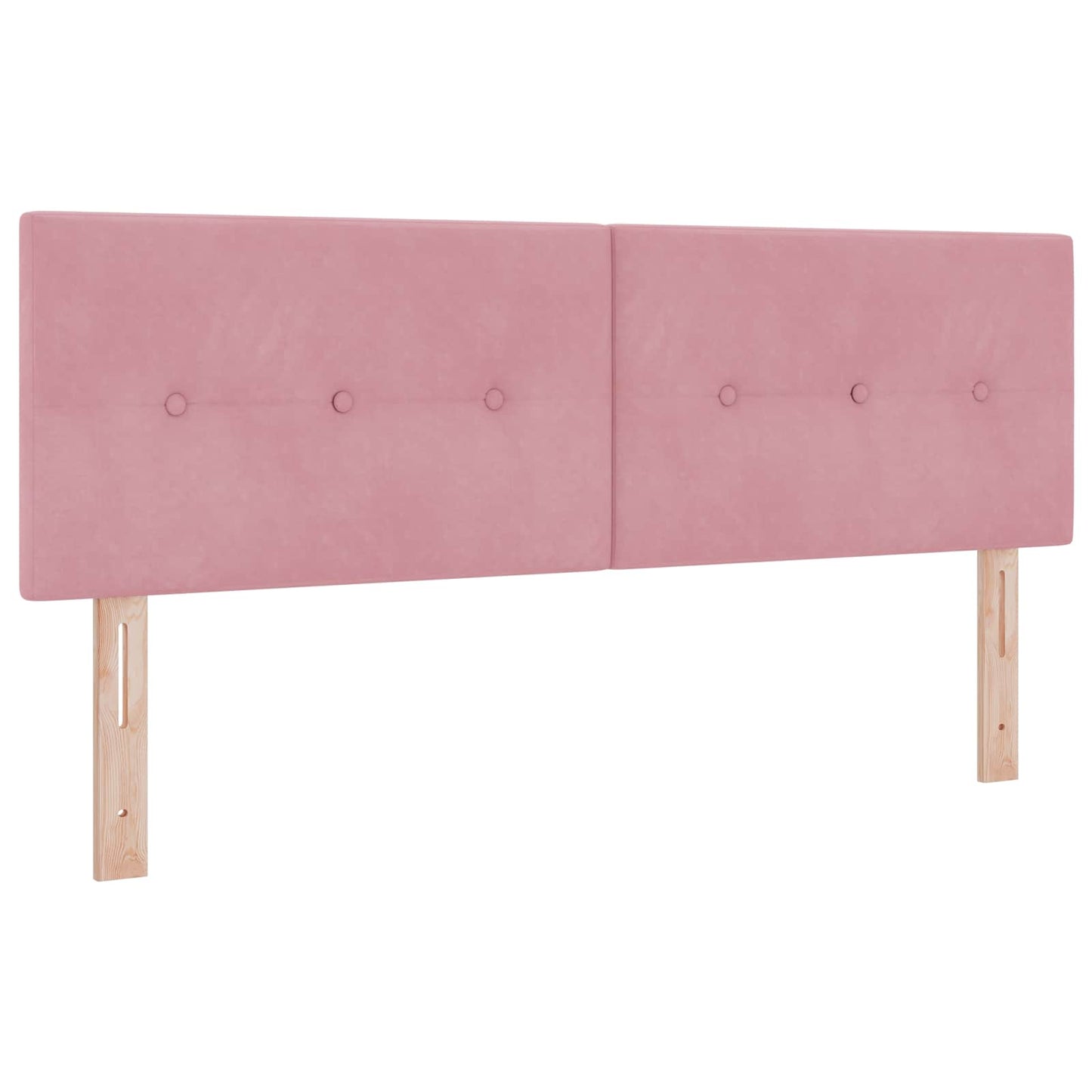 Letto con contenitore LED e materasso Rosa 160 x 200 cm Velluto