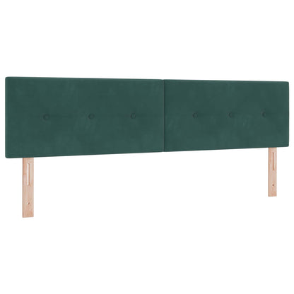 Letto con contenitore LED e materasso Verde Scuro 180 x 200 cm