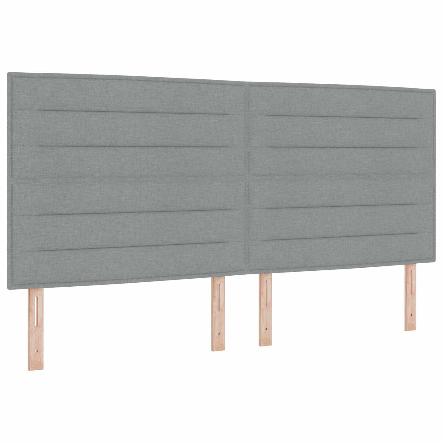 Letto con contenitore e materasso Grigio Chiaro 200 x 200 cm