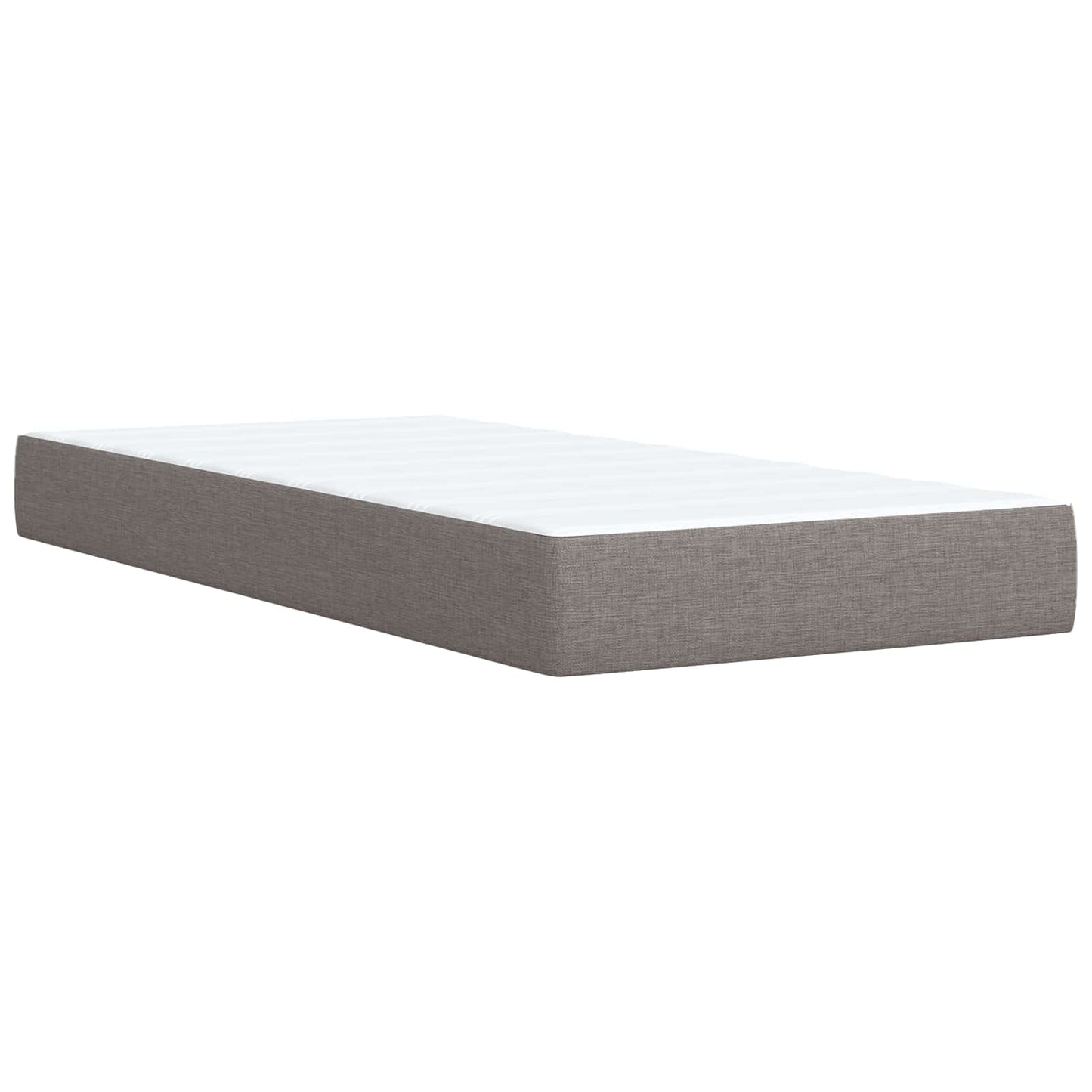 Letto con contenitore e materasso Tortora 100 x 200 cm Tessuto | homemem39