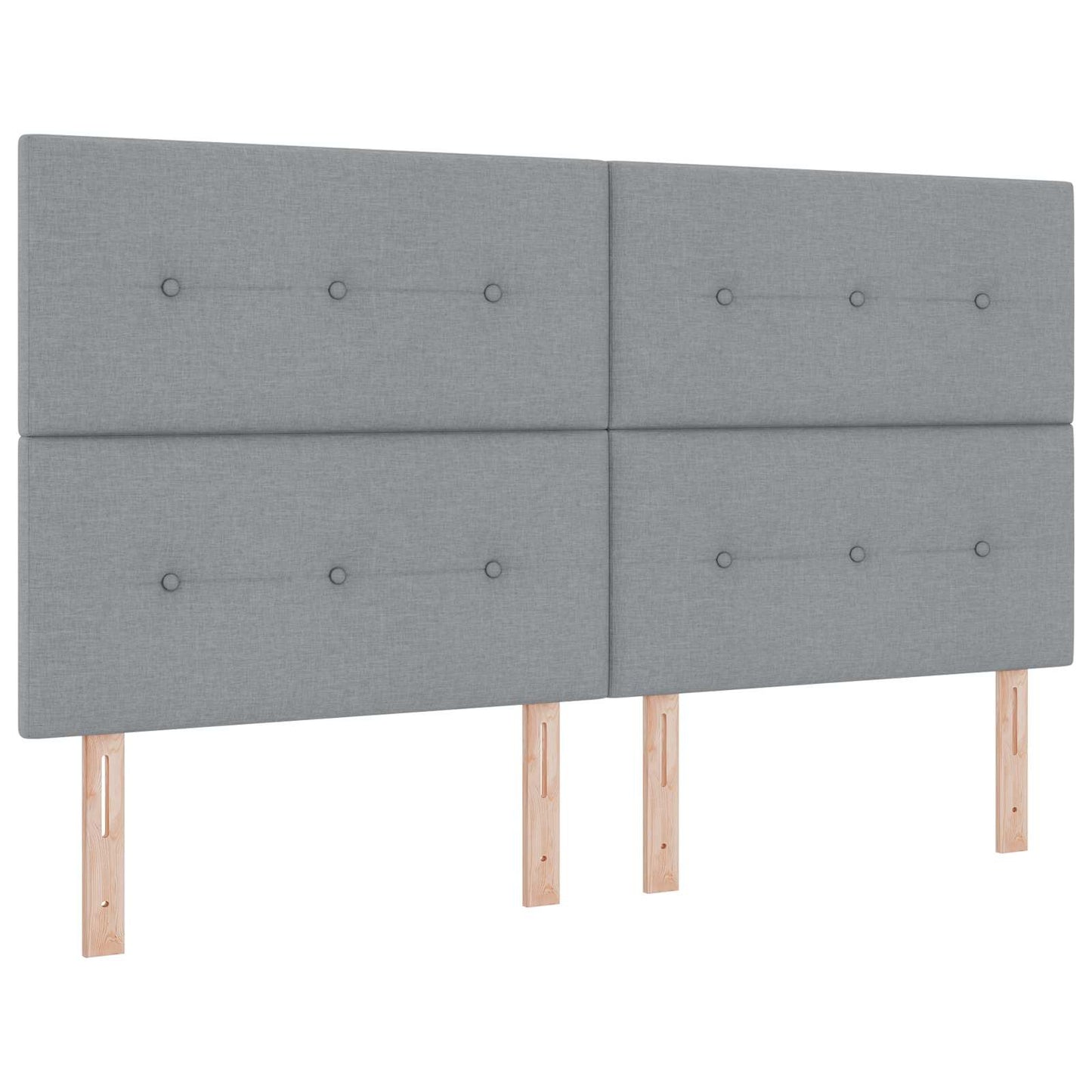 Letto con contenitore e materasso Grigio Chiaro 180 x 200 cm