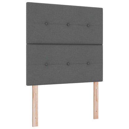 Letto con contenitore LED e materasso Grigio Scuro 90 x 190 cm | homemem39