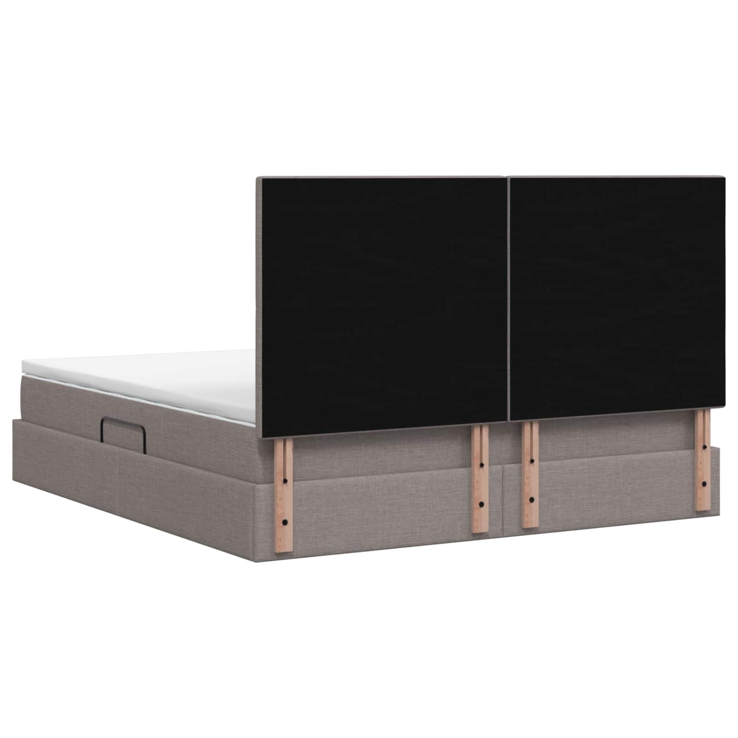 Letto con contenitore LED e materasso Tortora 140 x 200 cm | homemem39