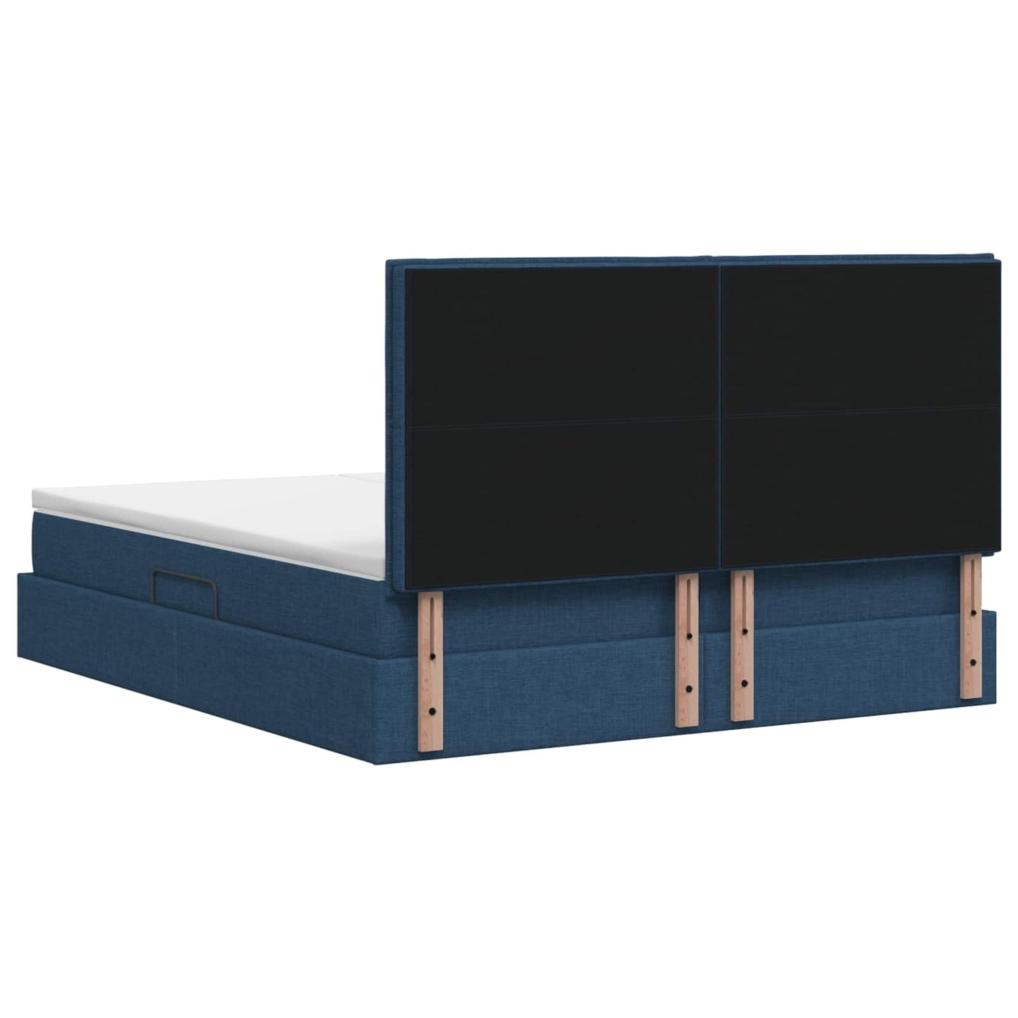 Letto con contenitore LED e materasso Blu 180 x 200 cm Tessuto | homemem39
