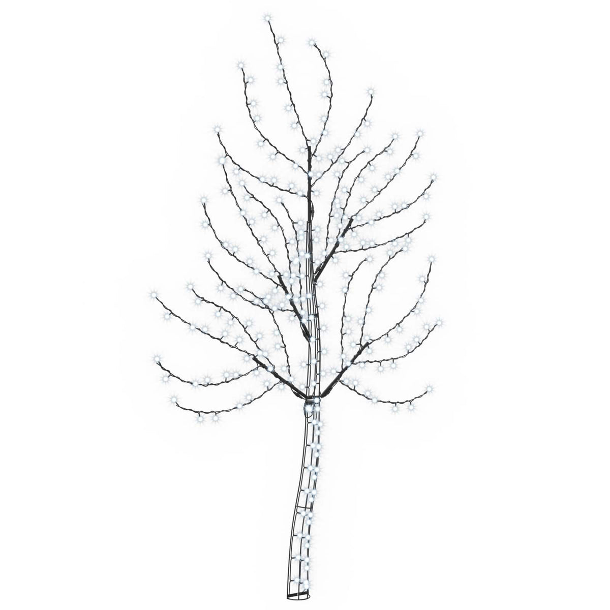 Albero di Natale da parete a LED 150 cm 140 LED Bianco freddo
