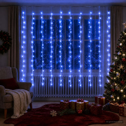 Tenda luminosa 200 LED Blu 300 x 200 cm