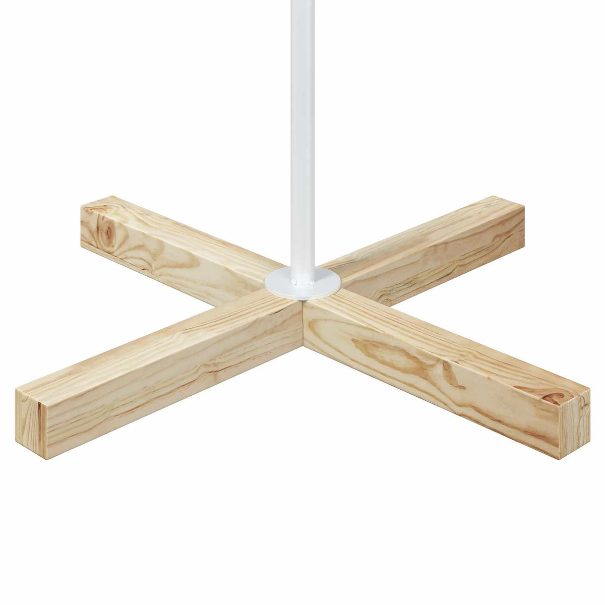 Albero a Cono di Natale KUOPIO 180 cm Acciaio Bianco