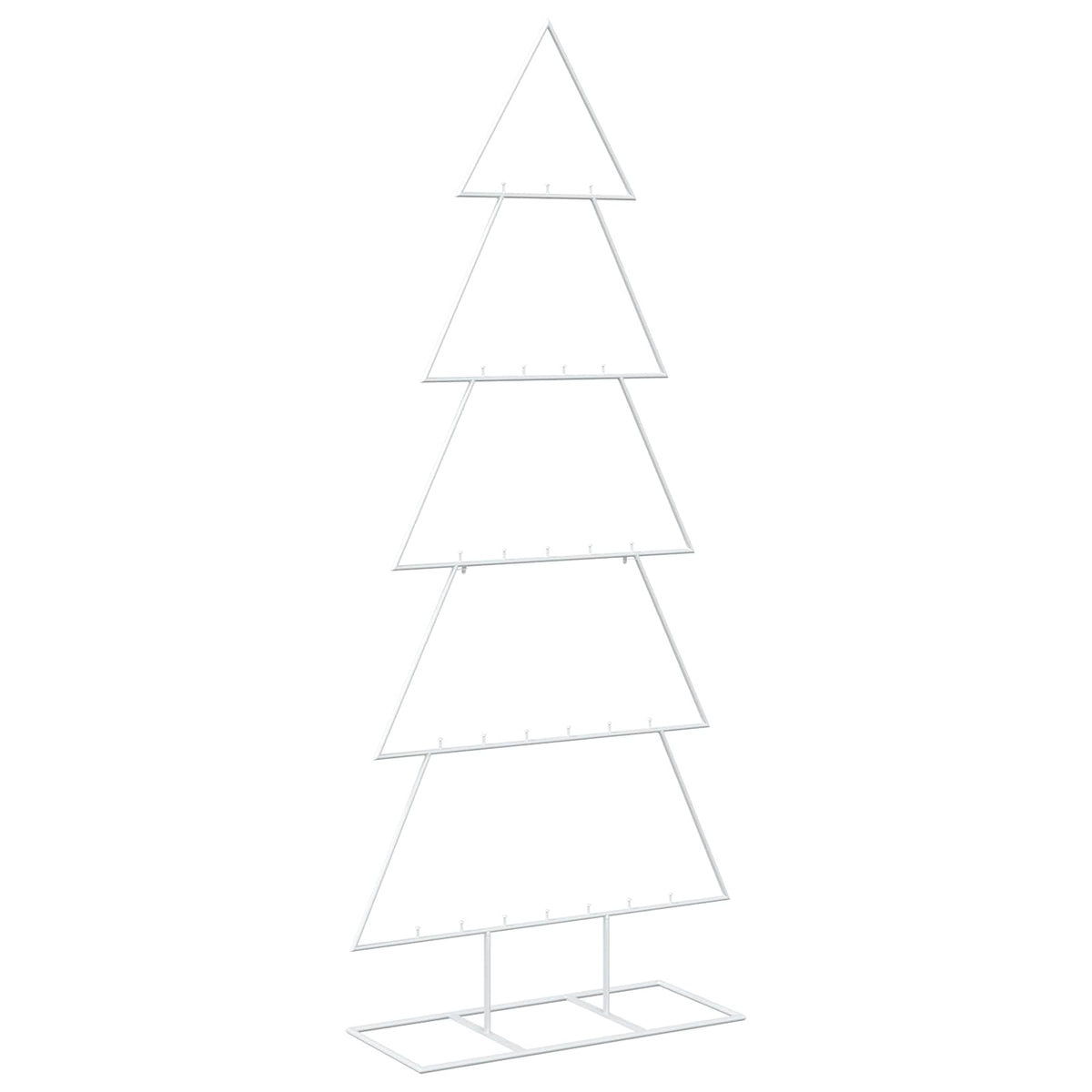 Albero di Natale in metallo con supporto KUOPIO 150 cm Acciaio