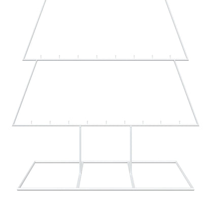 Albero di Natale in metallo con supporto KUOPIO 210 cm Acciaio