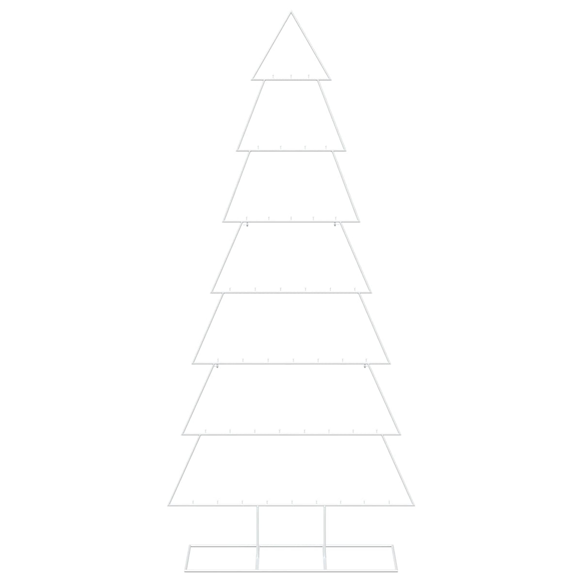 Albero di Natale in metallo con supporto KUOPIO 210 cm Acciaio