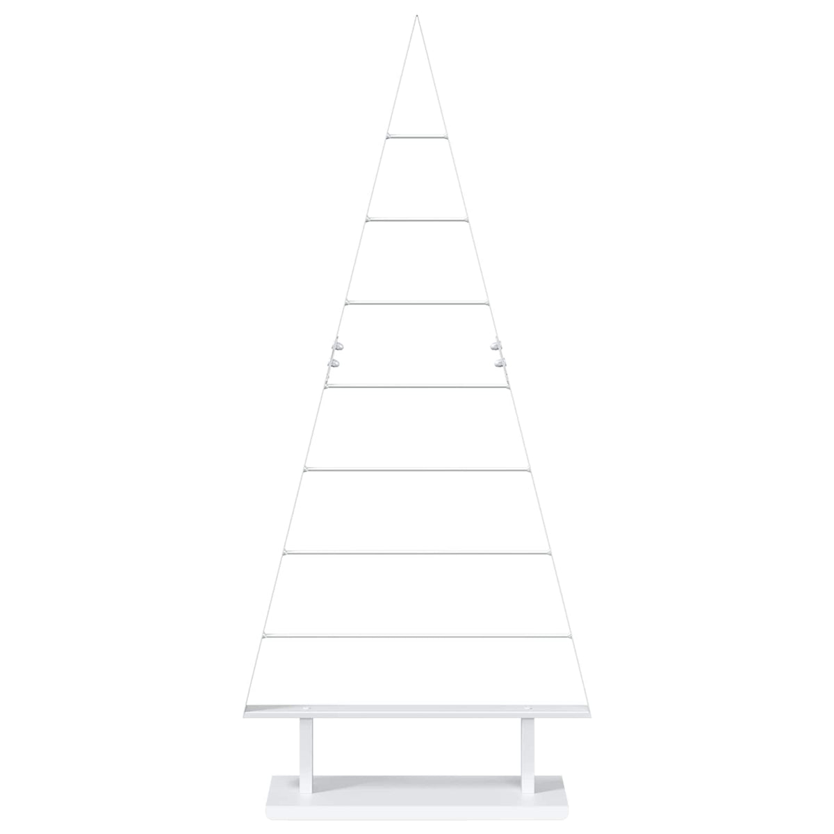 Albero di Natale in metallo KUOPIO 125 cm Acciaio Bianco | homemem39