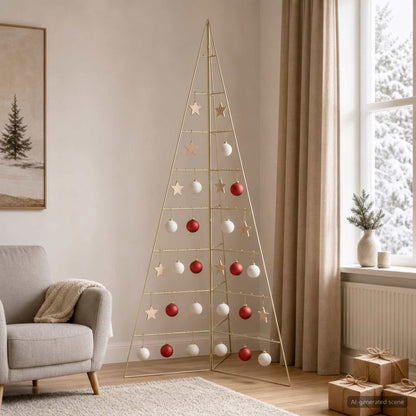 Albero di Natale in metallo KUOPIO 210 cm Acciaio