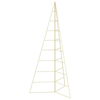 Albero di Natale in metallo KUOPIO 210 cm Acciaio Oro
