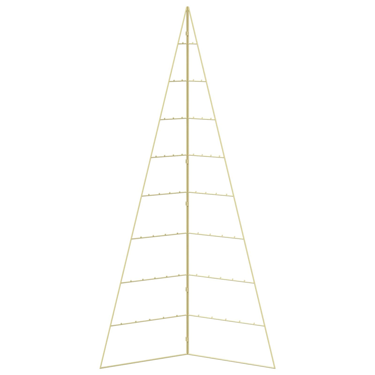 Albero di Natale in metallo KUOPIO 210 cm Acciaio Oro