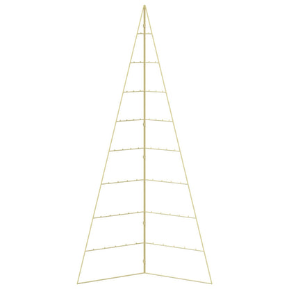 Albero di Natale in metallo KUOPIO 210 cm Acciaio Oro